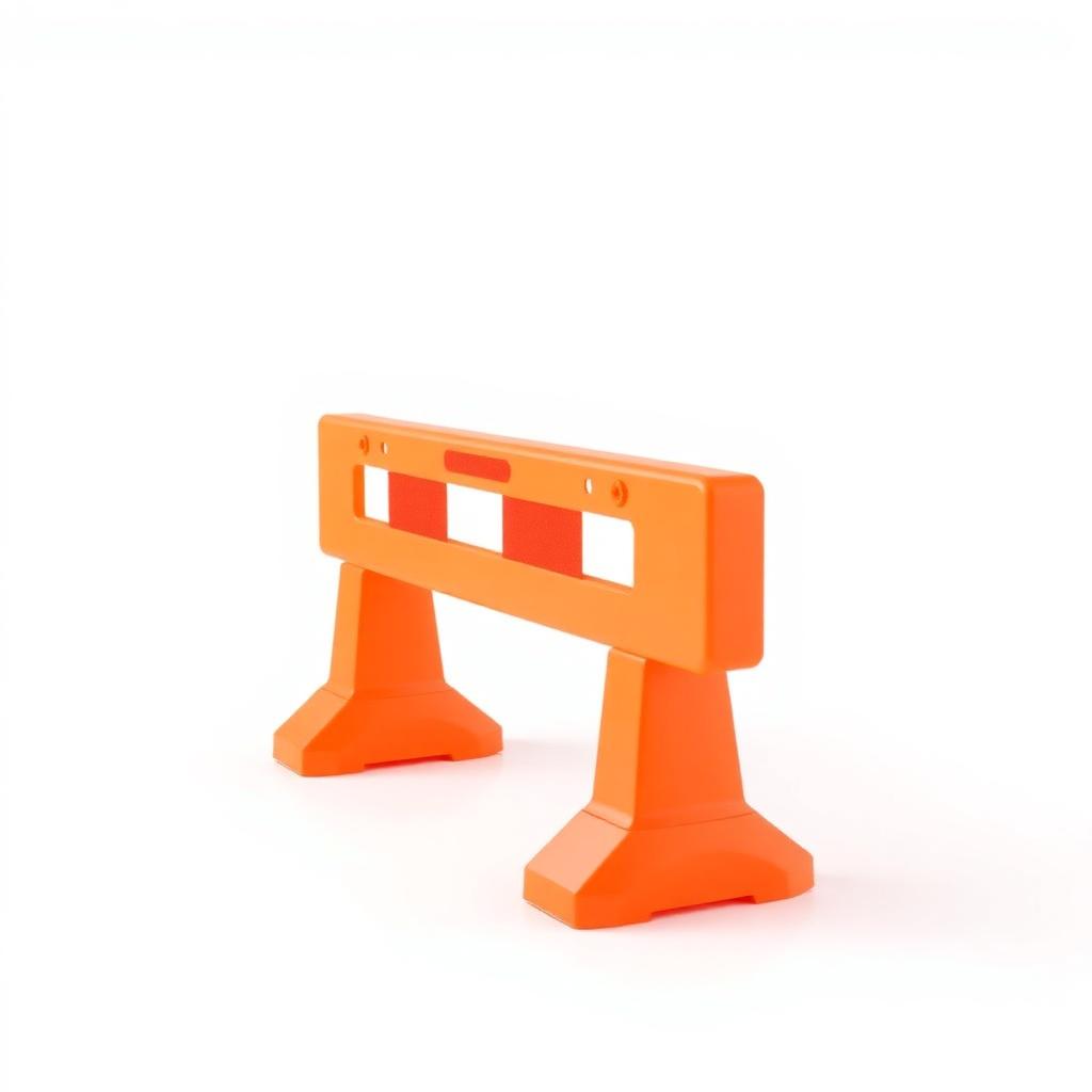 حاجز طريق برتقالي بلاستيكي