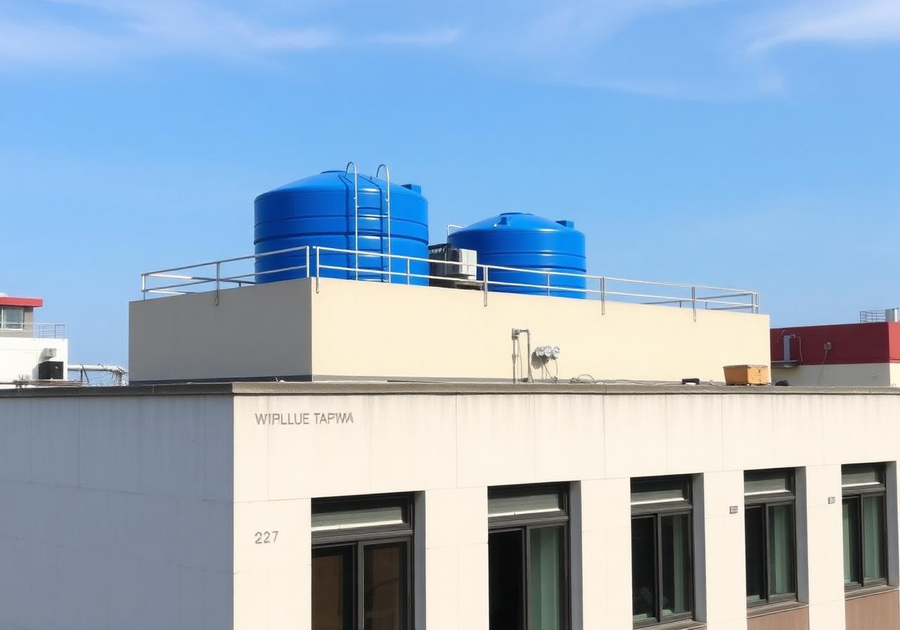 تركيب خزانات مياه على الأسطح في جدة